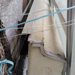 シャッター　横約190センチ　2個セット　真ん中レール芯棒などあ...