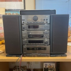 お話中パイオニア　CDラジカセコンポ