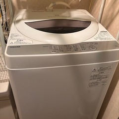 取引相談中　　
TOSHIBA洗濯機　5キロ