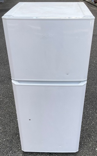 【RKGRE-395】特価！ハイアール/121L 2ドア冷凍冷蔵庫/JR-N121A/中古品/2017年製/当社より近隣無料配達！