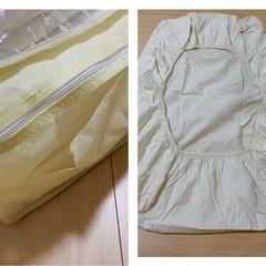 西川リビング　ベビー敷布団、掛け布団セットの画像