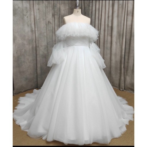 【ウェディングドレス】美品 白 ドレス 結婚式 マタニティ オーダーサイズ 妊婦