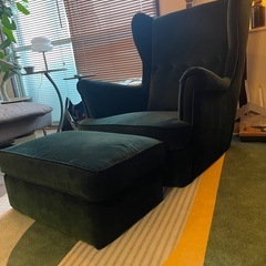 定価49,980円 STRANDMON ストランドモン IKEA 1人掛けソファー グリーン