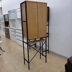 ★ジモティ割あり★  食器棚 ナチュラル W64×D40×H182 クリーニング済み OJ6035の画像