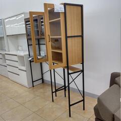 ★ジモティ割あり★  食器棚 ナチュラル W64×D40×H182 クリーニング済み OJ6035の画像