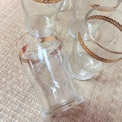 シンプルガラスコップ　5個セットの画像