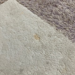 ラグ　円形　白　ピンク　可愛いの画像