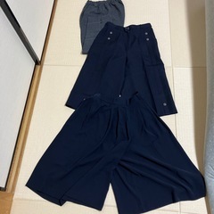 【お渡し済】 100608女性用キュロットとパンツ3着