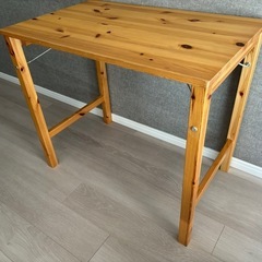 無印良品　折りたたみテーブル　パイン材