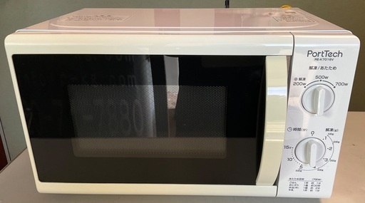 【RKG-220】特価！PortTech/電子レンジ/60Hz/RE-K7016V/中古品/2018年製