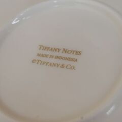 TIFFANY&Co NOTES カップ&ソーサー 2セット ホワイト 食器 New York 10022 ティファニーノーツ  札幌市 清田区 平岡の画像