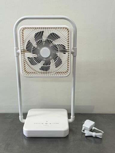 【自社配送は札幌市内限定】ドウシシャ 充電式フォールディングファンTATAMU FBV-193B ホワイト 2021年製 動作OK 中古【USED】