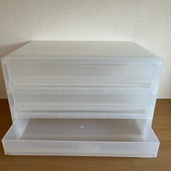(受付終了) 　無印良品　収納ケース引き出しの画像