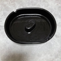 陶器　灰皿　ブラックの画像