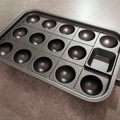 レコルト　ホットプレート(フラット、タコヤキ、深鍋 一部未使用)の画像