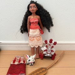 　アリエル&モアナ　フィギュア人形セットの画像
