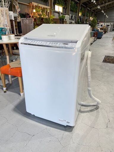 ★HITACHI★BW-DV80G ビートウォッシュ 2022年 洗濯機 洗濯 8kg 乾燥 4.5kg 衣類 日立