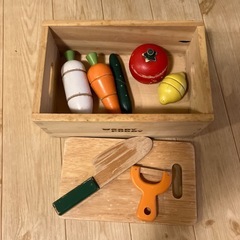 janod  おままごと　キッチン　木製野菜セット　woody puddy キッチン道具　セットの画像