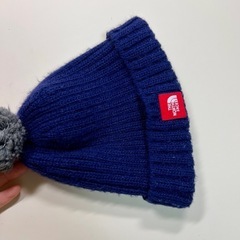 THE NORTH FACE ネイビー ニット帽の画像