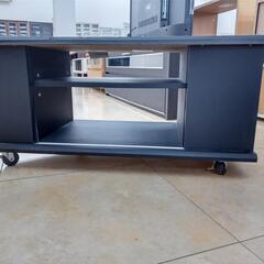 ★ジモティ割あり★  テレビ台 ブラック W75×D42×H40 クリーニング済み OJ6039の画像