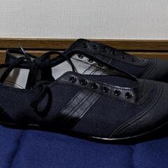 今週末で片付けます☆　試し履きのみ　ASAHIドライビングシューズ　ブラック24.0の画像