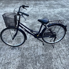 ★サビあり 動作良好★24インチ 自転車 miwa★紺★ママチャリ★