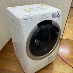 激安販売!! 人気のドラム式洗濯機!! SHARP 右開き 7.0/3.5kg 2017年 ES-S7A-WL 家電 生活家電 洗濯機