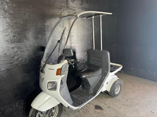 ★支払い総額4.6万円★ 走行テスト確認済み！始動動画もあり♪ホンダ　ジャイロキャノピー　TA02 雨の日も安心！グリップヒーター付き！ワイパー、ウォッシャーOK！