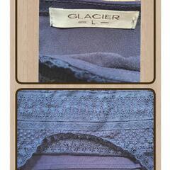 【中古品】Honeys　フレンチスリーブ　カットソー　レース　ネイビーの画像