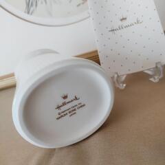 NARUMI×Hallmark ボーンチャイナ フラワーベース ホワイトの画像