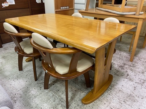 【愛品館 江戸川店 】回転チェア ダイニング テーブル4点セット 光グローバルトレーディング