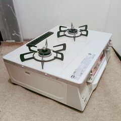 🍎未使用 リンナイ ガステーブル ラクシエファイン グリル付 都市ガス用 左強火力 KG66VTWLの画像
