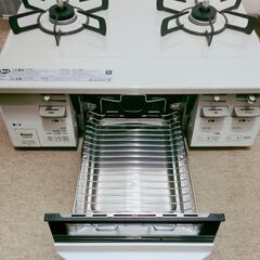 🍎未使用 リンナイ ガステーブル ラクシエファイン グリル付 都市ガス用 左強火力 KG66VTWLの画像