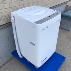 【分解洗浄済】2018年製 シャープ 全自動洗濯機「ES-GE7...