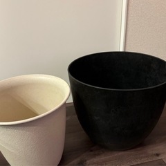 植木鉢 アートストーン ラウンド型Lサイズ ブラック