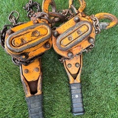 KITO キトー レバーブロック 2本セット ❶0.75t 3/4t   ❷0.8tの画像