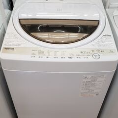 TOSHIBA 2022年製 6.0㎏全自動洗濯機  AW-6GM1