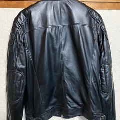 ブラック　ライダースジャケットの画像