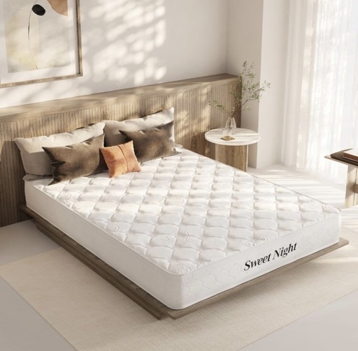 マットレス ダブル ポケットコイル 高反発マットレス硬め 3ゾーン 極厚22cm