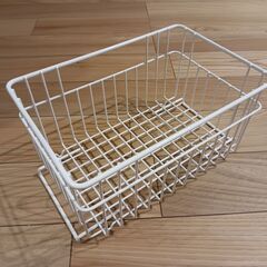 連結可能な網かご　ワイヤーバスケット　大３　小２の画像