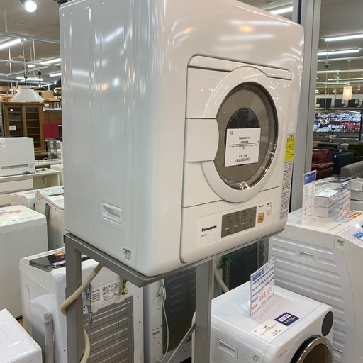 衣類乾燥機 Panasonic  NH-D603 2021年製 独  立スタンド付 50Hz/60Hz