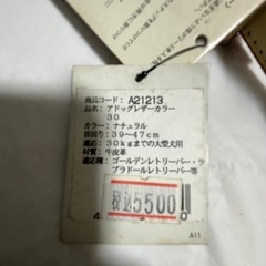 大型犬用の首輪30kgまで未使用品の画像