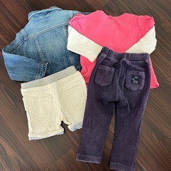 babygap 80 女の子　パンツ　洋服　セットの画像