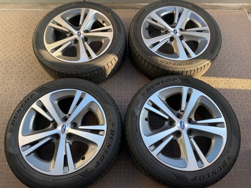 (美品)最終価格　ダンロップ　サマー タイヤ・スバル レヴォーグ 純正ホイールセット