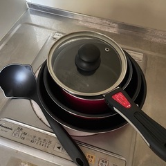 IH対応 鍋 フライパン おたま セット