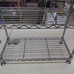 ● ミニ コンパクト スチールラック W44×D20×H47cm キッチン 水周り 押し入れ 小物 収納 ラック 隙間収納 コレクション 飾り棚 にも！ 中古 ③の画像