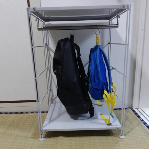 無印良品　スチール棚　ライトグレー