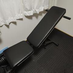 【終了】ダンベル（5kg〜40kg可変）×2つ　と　リクライニング式ベンチの画像