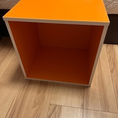 カラーボックス　オレンジ　美品の画像