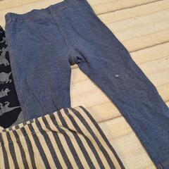 ユニクロ レギンス ボトムス ズボン 90cm 90 UNIQLO 恐竜の画像